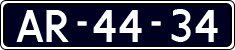 License plate of the Netherlands, Imported oldtimers (cars)