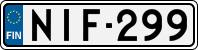 License plate of Finland, Cars