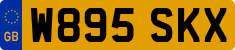 License plate of the United Kingdom, 1983 year system