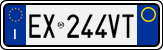 License plate of Italy, Cars (1994 year series)
