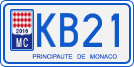 License plate of Monaco, Motorcycles