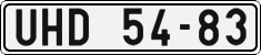 License plate of the Czech Republic, Cars (1960)