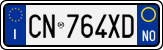 License plate of Italy, Cars (1994 year series)