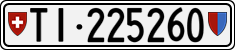 License plate of Switzerland, Cars