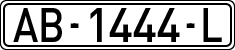 License plates of Spain, 1971 year series
