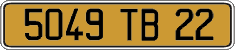 French license plate, FNI