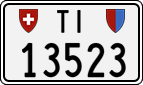 License plate of Switzerland, Cars