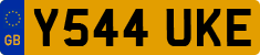 License plate of the United Kingdom, 1983 year system