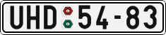 License plate of the Czech Republic, Cars (1960)