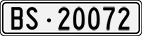 License plate of Switzerland, Cars