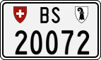 License plate of Switzerland, Cars