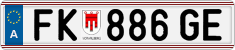 License plate of Austria, Regular plates