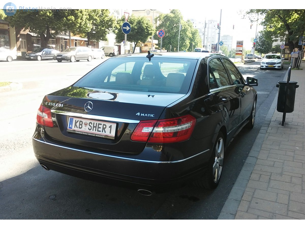KB SHER 1, Mercedes-Benz E-Klasse 4th gen Sedan (W212), 2009­–2013