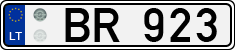 License plate of Lithuania, Trailers