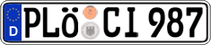 German license plate, Regular plates