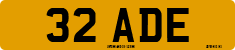 License plate of the United Kingdom, 1932 year system