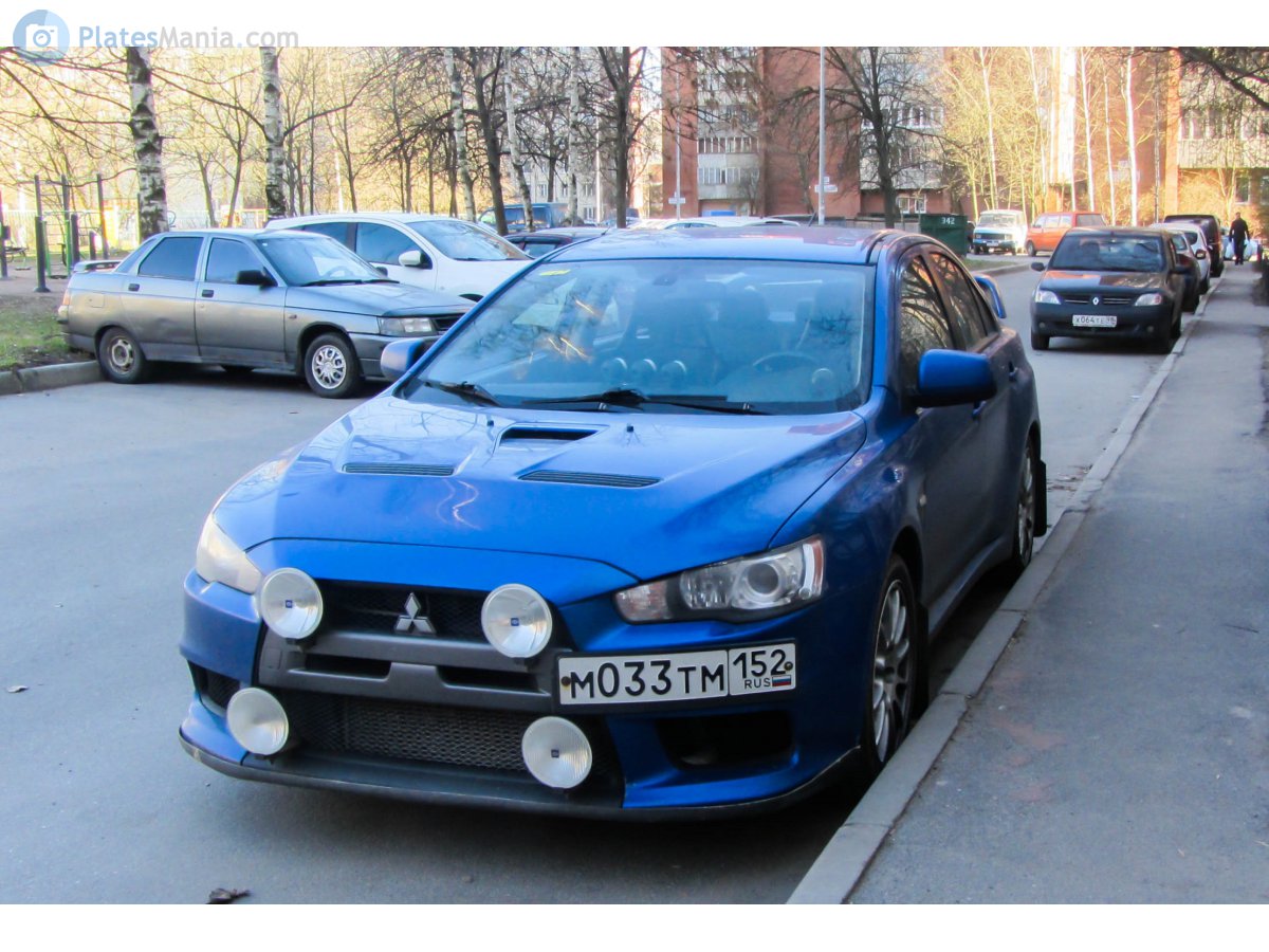 м 033 тм 152, Mitsubishi Lancer Evolution 4th gen (X) (CZ4A), 2007–2016
