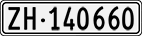 License plate of Switzerland, Cars