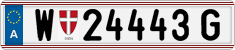 License plate of Austria, Regular plates