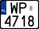 License plates of Poland, Special vehicles and motorcycles