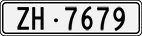 License plate of Switzerland, Cars