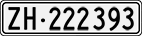 License plate of Switzerland, Cars