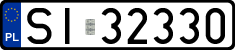 License plates of Poland, Regular car plates