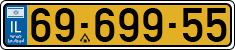 License plate of Israel, Regular plates