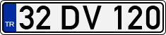 License plate of Turkey, Regular plates