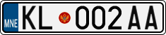 License plate of Montenegro, Trailers
