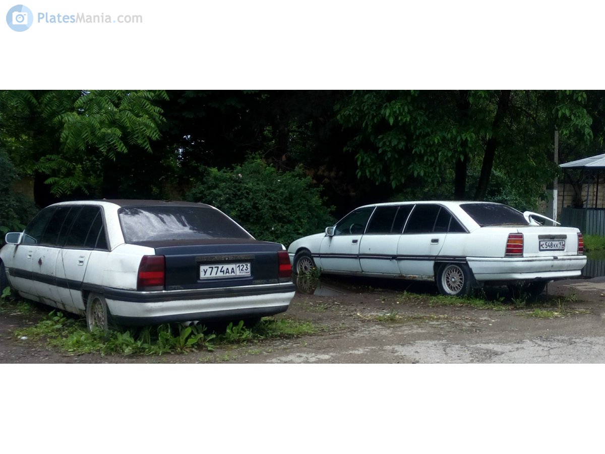 у 774 аа 123, Opel Omega 1st gen Sedan (A; V87), 1986–1994