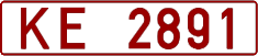 License plate Belarus, Trucks and buses (1992)