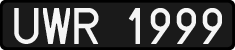 License plates of Poland, 1976 year system