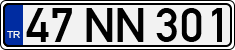 License plate of Turkey, Regular plates