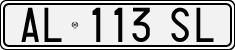License plate of Italy, Cars (1994 year series)