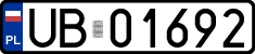 License plates of Poland, Military