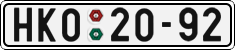 License plate of the Czech Republic, Cars (1960)