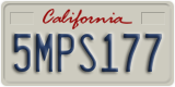 California, Passenger Car (1ABC234)