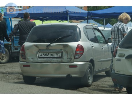 а666вв125, Toyota Duet