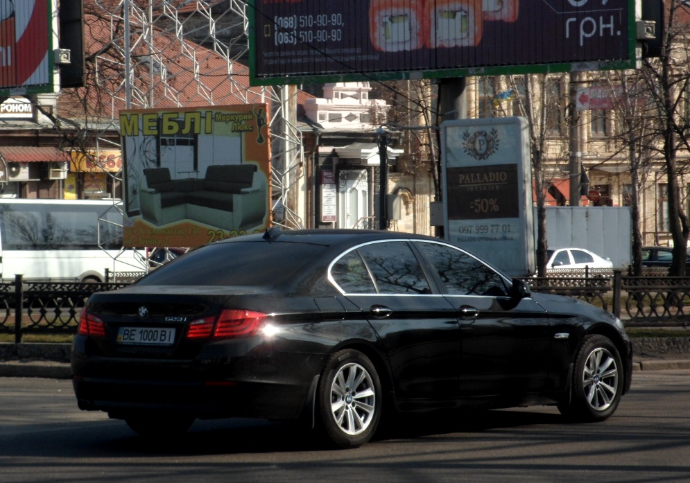 BE 1000 BI, BMW 5 Series 6th gen Sedan (F10/F18), 2010–2017