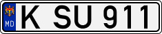 License plate of Moldova, Cars (1992)