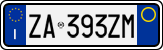 License plate of Italy, Cars (1994 year series)