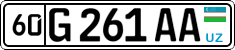 License plate of Uzbekistan, Private owners