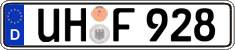 German license plate, Regular plates