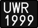 License plates of Poland, 1976 year system