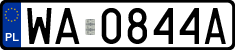 License plates of Poland, Regular car plates