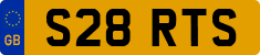 License plate of the United Kingdom, 1983 year system