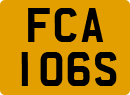 License plate of the United Kingdom, 1963 year system