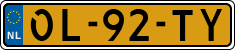 License plate of the Netherlands, Semi-trailers
