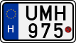 license plates of Hungary, Motorcycles (1990)